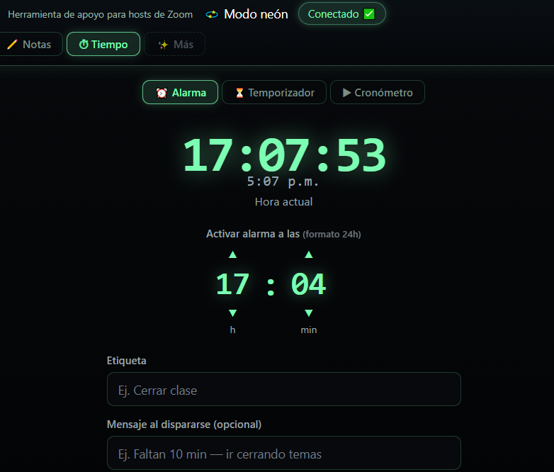 Asistente Profesional para Zoom - asistencia